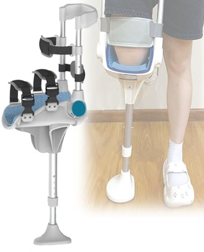 Freihändige Kniekrücke für ältere Menschen und Verletzungen, schmerzfreie Alternative zu Krücken und Rollern, für Verletzungen unter dem Knie