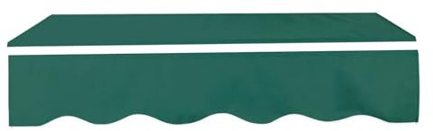 Markisentuch Ersatzstoff mit Volant Wasserabweisend &Markisentuch für Terrasse Balkon Innenhof Markisen Volant Ersatz Markisentuch Wechsel Markisentuch Ersatzbezug mit Volant Größe: 2x1,5m/6