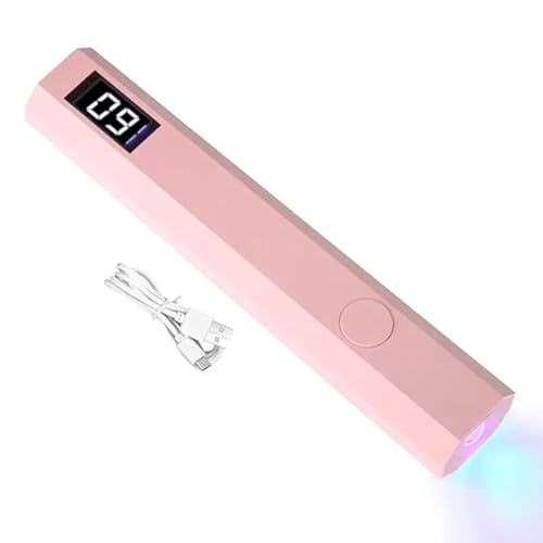 LED-nagellampa, uppladdningsbar poleringsgel UV LED-torktumlare - manikyrhärdningsenhet bärbar nageltork för nybörjare