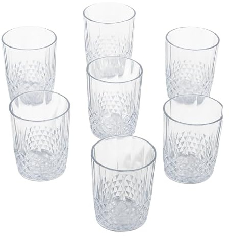 alpina Wasserglas wiederverwendbar 6x400ml Kristalleffekt