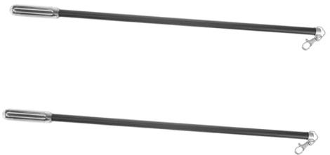 Cabilock 2 Piezas Barra de Cortina Moderna de Aluminio Manijas para Cortinas Varillas para Abrir y Cerrar o Sala de Estar