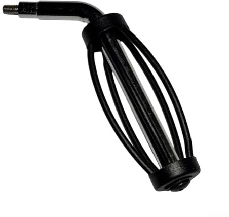 MeevrgR Mango de parrilla de barbacoa con diámetro de rosca de 12 mm, para hornos de hoyos de ahumadores Traeger, pieza de repuesto de acero inoxidable para un manejo seguro al aire libre, fácil