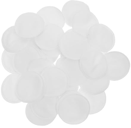 IWOWHERO 100 piezas Unidades Almohadillas Redondas de Algodón Orgánico Grueso Doble Cara para Desmaquillar Sensible Diario Cuidado Facial