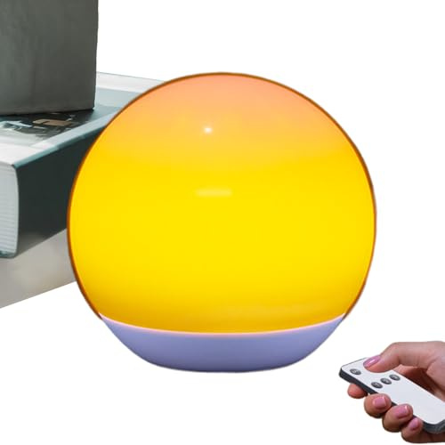 Yidueace Kleines Nachtlicht - 3 Modi LED Stimmungslicht Sonnenuntergangs-Kugel Nachtlampe - Stimmungs Lampe,für Kinderzimmer, Schlafsaal, Büro, Wohnzimmer, Camping, Outdoor, Versammlung, Wandern