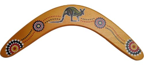 DIYEAH Lancer et Attraper en Bois 33 X 2,5 X 0,5 Cm, Boomerang Sportif Extérieur pour Adultes, Vol D’entraînement en Plein Air, Jeu de Loisir Bois Solide, Activité Jardin et Plein Air