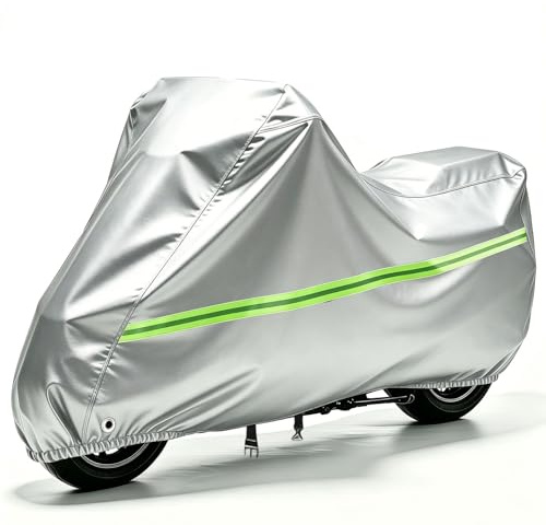 Motorradabdeckung für Lambretta V50 Special, wasserdichte Motorrad Abdeckplane, Outdoor Wasserdicht Winterfest UV-Schutz, mit Schlossloch Winddichte Schnalle