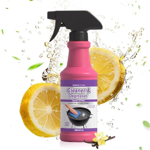 Adsfvs Spray Pulitore Griglie,120ml pulizia potente e portatile - Pulitore per forno, grill e friggitrice | Per Rimuovere Grasso Bruciato Da Picnic, Barbecue All'Aperto, Cucina, Cappe, Piastre E Piani