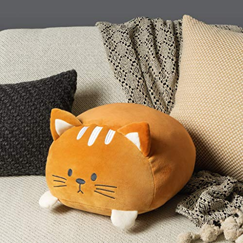 balvi Kissen Kitty Braun In Katzenform Flauschig und weich Polyester