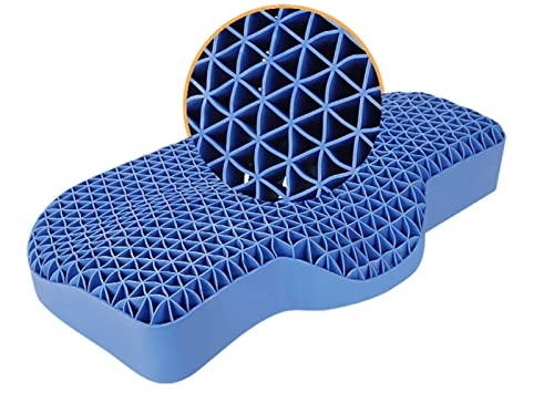 TOBSD hochelastisches Schlaf-Memory-Gel-Kissen für Nacken, Schulter, Schmerzlinderung, ergonomisches Kopfkissen, abnehmbar und waschbar