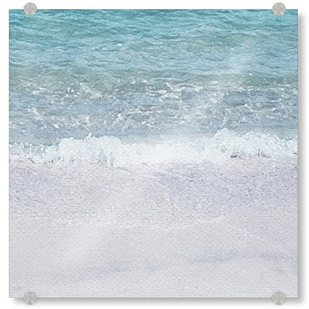 artboxONE Acrylglasbild 60x60 cm Reise/Strand und Meer Rollende Wellen - Bild Strand küste Meer
