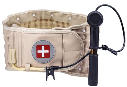 NEWFUN Fascia Lombare Supporto Schiena，Cintura Lombare，Fascia Per La Schiena，Supporto gonfiabile alla schiena, gonfiabile, per alleviare i dolori muscolari e prevenire, per la correzione della postura