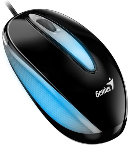 Genius Ratón USB DX-Mini Flash LED Black