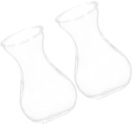 PRETYZOOM 2st Hyazinthenvase Hochzeitsdekoration Jahrgang Mini-blumentöpfe Vintage-dekor Tischdekoration Einzigartiger Blumenvasenbehälter Mini Klare Vase Pflanze Glas Blumenarrangement