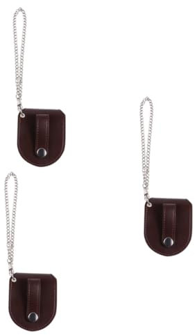 SAFIGLE 3stücke Vintage Taschenuhrenhülle Praktischer Aufbewahrung Für Herren Und Kratzfest Inklusive Weißer Kette Für Stilvolle Uhrenliebhaber