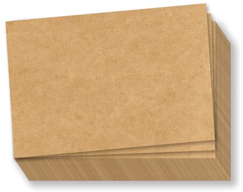4 x 6 Blanko-Kraftkarten, 100 Stück – dicker, schwerer Karton für Postkarten, Fotopapier, Einladungen, Gruß, Notizen, Dankeschön, Karteikarten – einfarbig zum Schreiben, Stempeln, Drucken, Kunst, DIY