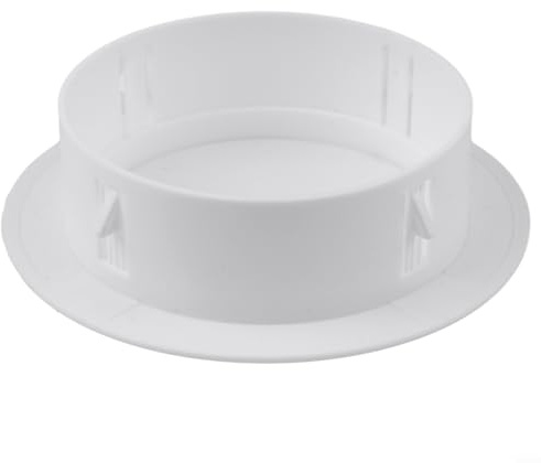 Hasaller Cubierta decorativa para agujero de pared, rejillas de ventilación, tapa de plástico redonda para agujero de pared, agujero de tornillo para agujeros y aberturas de aire acondicionado con