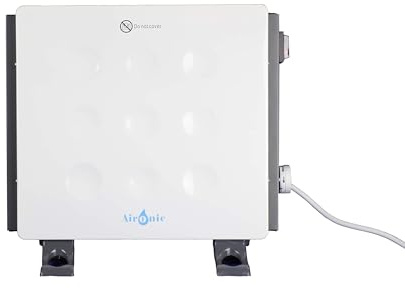 Aironic® 400w Compact Slimline Convection Panel Heater Radiator IPX4 Rated Thermostat Dial Cloakroom, Caravan, Bathroom, Bedroom Portable Freestanding/Wall Mounting Includes Brackets 10cm D X 31cm W