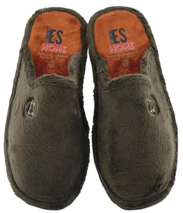 escoolers GAVIN och Biescas modeller - Toffel för kvinnor och män med speciell parkettsula - tillverkad i Spanien., khaki, 42 EU