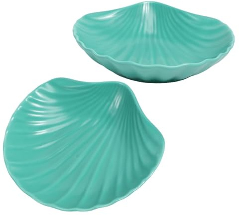 HOLIDYOYO Ciotola Insalata in Ceramica Verde Forma di Scodella Elegante per Servire Frutta e Dessert Contenitore Cucina Versatile per Casa e Feste