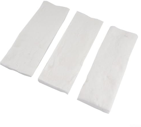 Bioethanol Fireplace Ceramic Sponge Wool for Safe Firebox and Gel Burners 3 Pack (30 * 10 * 1.5CM)