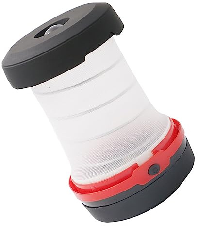 Gatuida 1Stück Tragbare LED Zeltlampe Faltbare Campinglampe für Outdoor-aktivitäten Regenfeste Langlebige und Helle Leuchte für Camping Wandern Angeln und Notfälle