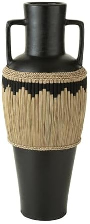 Vase Amphore Design Herbes 100cm Noir