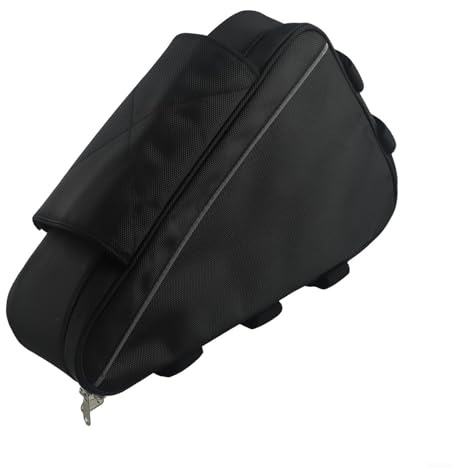 Aprilsunnyzone Bicycle Triangle Battery Case 36V 48V 60V 72V for E-Bikes Large Capacity Weather-Resistant Black(S)
