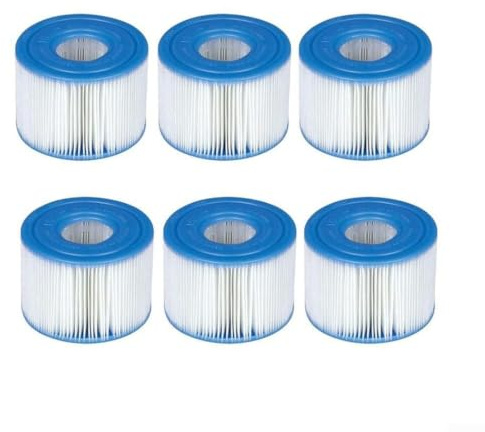 MeevrgR Cartucho de filtro de repuesto para Intex S1 29011E para sistema de limpieza de agua de piscina Pure Spa, Jacuzzi y Spa, compatible con piezas de equipos de filtración Intex (6)