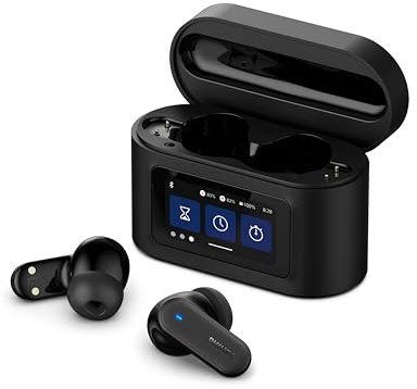 Philips TAT6000BK Écouteurs True Wireless avec boîtier de Charge Intelligent, réduction de Bruit, 4 Microphones, Basses dynamiques, 28 h d’autonomie, Bluetooth 5.4, IPX5 et Assistant Vocal - Noir