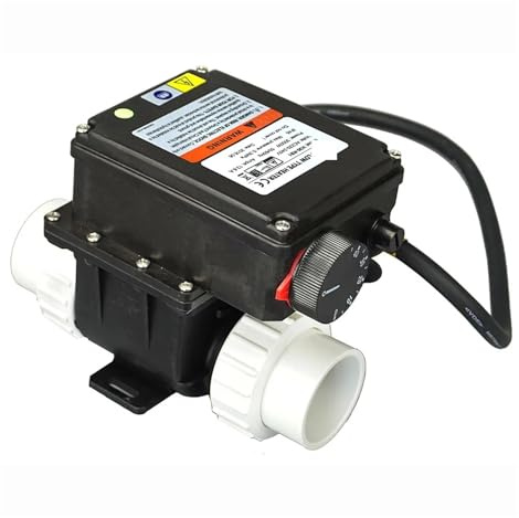 DIGNIFE Pool Heater, 3kw Electric Spa Heater With Temperature Controller For Bathtub & Hot Tub Spa Pool 3000W Water Heater