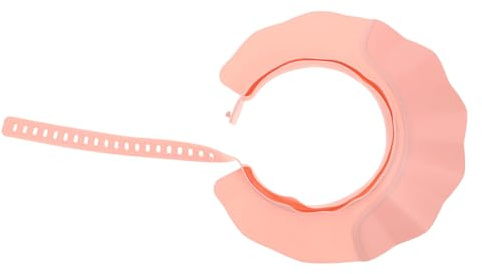 Beaupretty Waterproof Hair Washing Cap for Adults and Boys and Girls, Reusable Shower Visor with Ear Protectors, Pink Bathing Shampoo Hat Suitable for Elderly and Pregnancy Use