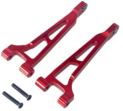 XAQRYQO RC Autoteile Für MJX Für Hyper Go 1/14 14209 14210 H14BM Fernbedienung Fahrzeug Rc Auto Teile Metall Upgrade Hinten Ober Arm Zubehör(Red)