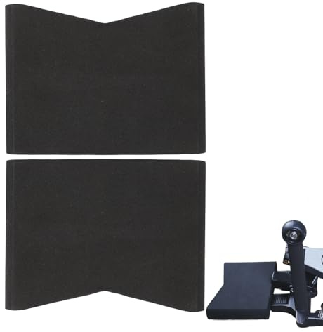 Bass Drum Carpet Block - 2 x Pedal Blocks for and Kick Pedal, Non-Slip Protection for Drum Carpet, Rehearsal Room, Stage and Home Recording, Robust Bracket Against Pedal Movement, Perfect Accessory