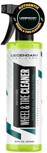 Legendary Wheel & Tire Cleaner Spray 16oz - Deep Cleaning Formula for All Wheel & Rim Finishes - Removes Brake Dust, Dirt & Grime