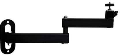 Tuidzljd Supporto A Muro per Proiettore Pieghevole con Supporto Appeso e Vite da 1/4 di Pollice per Montaggio Sicuro su Soffitto e Parete.