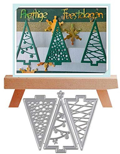Metall schneiden matrizen, YunTrip dreieck weihnachtsbaum schneiden formen schneiden schablonen für DIY Scrapbooking fotoalbum Dekorative prägen papier formen für karten machen Vorlage