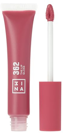 3INA MAKEUP - Vegan - Cruelty Free - The Lip Gloss 362 - Pink Lip Gloss - Mirror-effect - Glossy Look - Creamy Texture - Highly Pigmented - Lip Gloss with wand