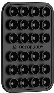 OCTOBUDDY Classic - Silicone Suction Phone Case Adhesive Mount - Hands-Free, Strong Grip Holder for Selfies & Videos - iPhone & Android Compatible - 2.25″ x 3.25″, Darth Vader