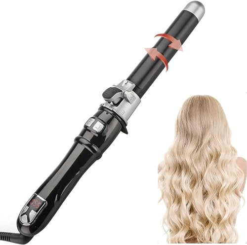 TANSHINE Lockenstab Automatisch,Rotierend 32mm besten lockenstäbe Schnell für Große Locken Mit Temperatureinstellung,Automatic Rotating Hair Curler Wand, 1.25 inch Beach Waver Hair Waver Curling Iron