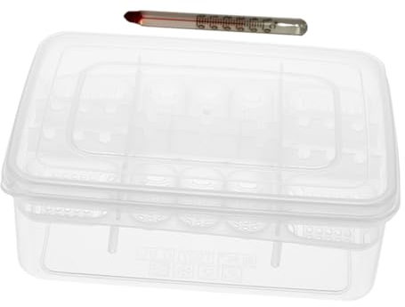 Angoily Reptilien Ei Inkubator Brutkasten Aus Kunststoff Mit Gittern Zum Ausbrüten Für Schlangen Eidechsen Und Kriechende Reptilien