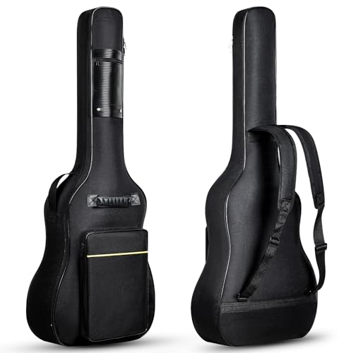 LHTECHTOY Gitarrentasche Akustikgitarre Gig Bag 40 41 Zoll Gitarre Tasche Akustik wasserdichte Guitar Bag Backpack Case 6mm Gepolsterte Gitarrenhülle Gitarre Rucksack Akustikgitarren-Taschen