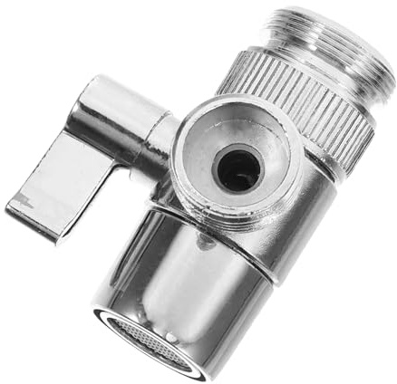Uonlytech Adaptateur De Robinet 1 Sur 2 Répartiteur Tuyau Machine à Laver En Laiton Anti-fuite Compatible Salle De Bain 1 Pièce Installation Facile
