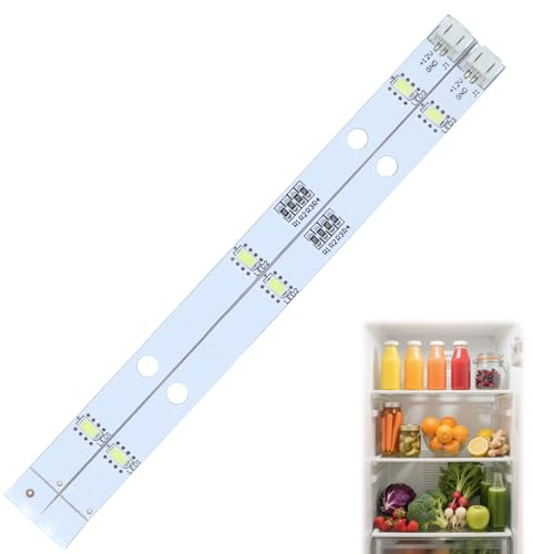 2pcs Aplicable a Hisense Tira de luz LED, luz Blanca Iluminación para Frigoríficos, Compatible con Barra de Lámpara LED para Frigorífico Rongsheng Hisense 1629348