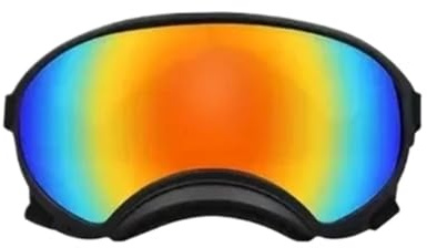 Hundglasögon, husdjursolglasögon, 1 st UV-skydd hundsolglasögon snygga skidglasögon för små till stora raser hållbar ram med justerbara husdjursglasögon (svart medium)