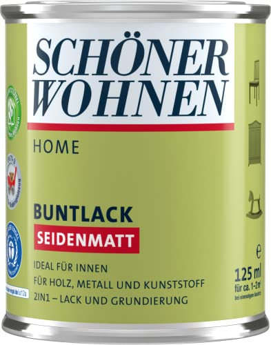 125ml Schöner Wohnen Home Buntlack seidenmatt, RAL 9001 Cremeweiß