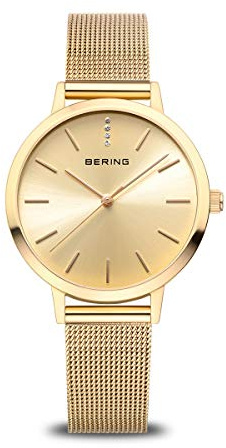 Bering Damen Uhr Quarz Movement - Classic Collection mit Edelstahl und Saphirglas 13436-XXX Armbandsuhren