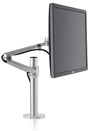 ThingyClub® Adjustable Aluminium Universal Full Motion Desk Mount Arm Stand Bracket (Single Monitor - Silver)