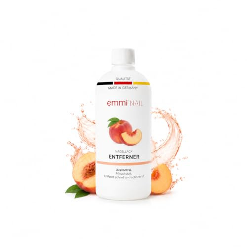Emmi Nail Cleaner Gelnägel Schwitzschicht Entferner 500ml I Desinfizierende & Entfettende Wirkung vor der Nagelmodellage I Nagelreiniger ohne Aceton I Mit Pfirsichduft