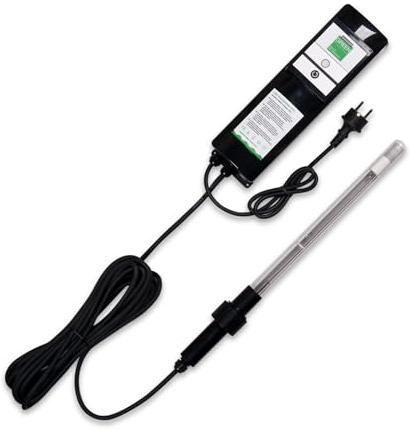Wagner Green UVC Tauchstrahler (40 Watt Amalgam) 3-tgl. Bausatz mit Betriebsstundenzähler, UV-C Teichklärer Lampe Gartenteich Koiteich Filter zur Entkeimung und Algenvernichter