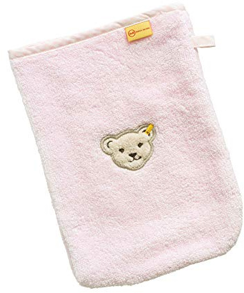 Steiff Unisex Baby mit Teddybärmotiv Waschlappen, Ballerina, Einheitsgröße EU